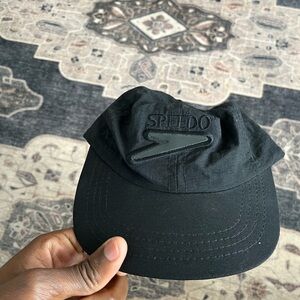 Vintage Speedo Black Cap